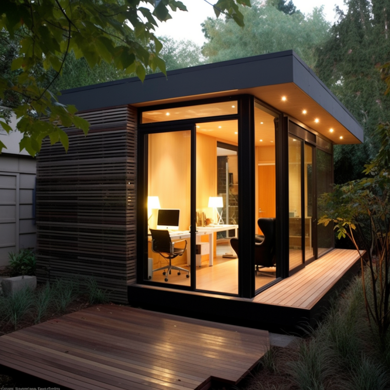 The Raven Backyard Office Pod Black